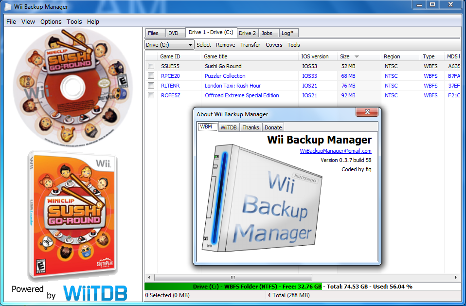 how to download isos using wiibackupmanager